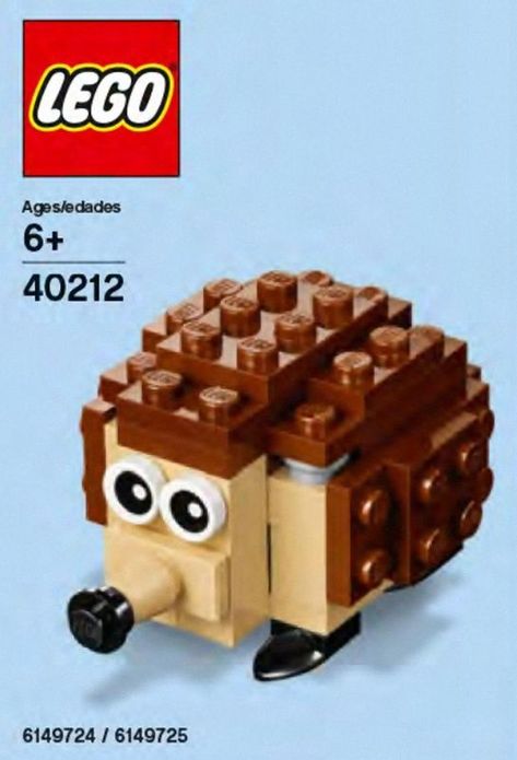 Hedge Hog, Free Lego, Lego Animals, Hedgehog Gifts, Lego Store, A Hedgehog, Mini Model, Lego Toys, Hedgehog Art