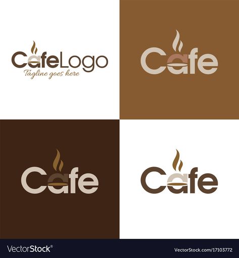 Cafe Logo Design Creative, Cafe Logo Ideas, Moodboard Cafe, Coffee Shop Logo Ideas, Coffee Logo Design, Cafe Logos, Logo Cafe, Coffee Shop Logo Design, Cafe Logo Design