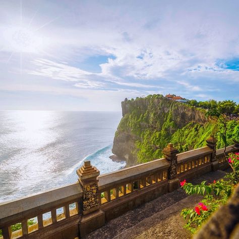 Temple Bali, Uluwatu Temple, River Boat, Sunset Sky, City Buildings, Scenic Landscape, The Sea, Bali, Temple