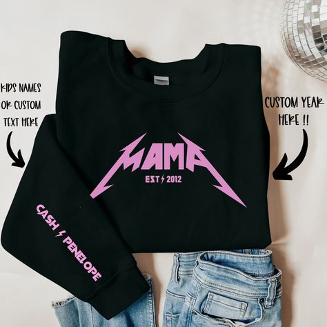 Custom Patch, Custom Sweaters, Mama Style, Custom Patches, Mama Sweatshirt, Favorite Sweater, Print Sweatshirt, Printed Sweatshirts, Cut And Style