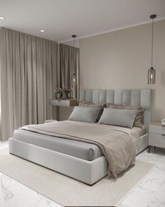 Stylish Bedroom Design, Bedroom Interior Design Luxury, Bedroom Bed Design, Home Design Living Room, Bedroom Furniture Design, Stylish Bedroom, Home Room Design, Design Case, Luxurious Bedrooms