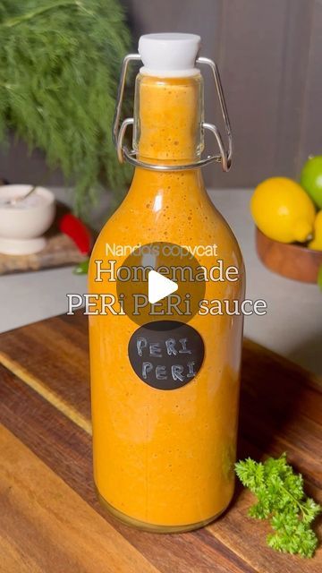 Fathima Yusuf (Shadiya) on Instagram: "You NEED this recipe !!! Copy cat Nando’s PERi PERi sauce 🌶️🌶️ Spicing up my homemade creations with a dash of Peri Peri magic! 🔥🌶️ I had unlocked the secret to the perfect Peri Peri sauce. With a bottle full of this homemade delight is a must you should have it in your refrigerator to make life easier.. It’s super versatile you can use it as a marinade for any protein of your choice by simply adding a bit of salt to the protein before marinating with the sauce & turns into a perfect dip too.. Each chicken leg(180g) will have approximately 290CAL and 28.9g protein. LIKE, SAVE, SHARE the reel & FOLLOW @shadi_faleel for more easy recipes. You’ll need: 3 to 4 Red & green chillies 🌶️ 4 Birds Eye chillies or Piri piri chilli (add more if you want Peri Peri Recipes, Peri Peri Sauce Recipe, Healthy Liver Diet, Peri Peri Sauce, Homemade Hot Sauce, Liver Diet, Bite Size Appetizers, Piri Piri, Peri Peri