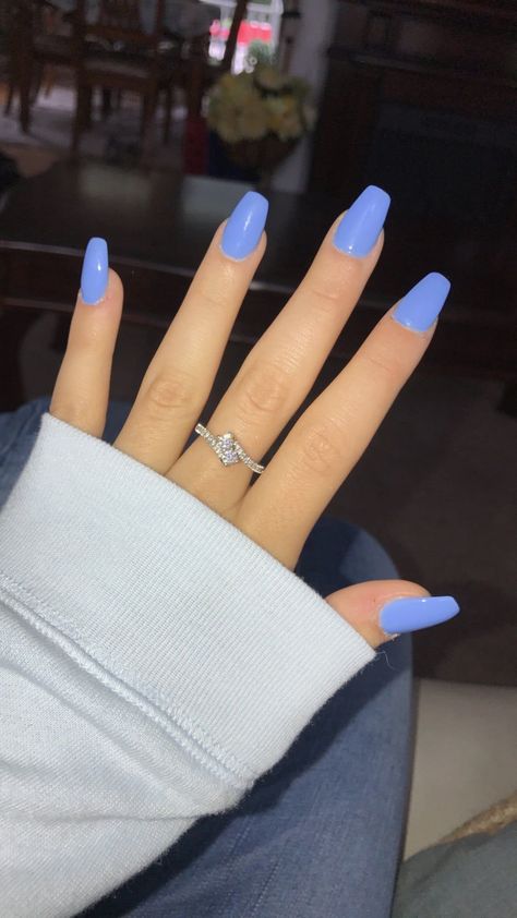 Blue Nails Ballerina, Blue Acrylic Nails, Easy Nails, Coffin Shape Nails, Christmas Nails Acrylic, Nails For Kids, Blue Nail, Ballerina Nails, Acrylic Nails Coffin Short