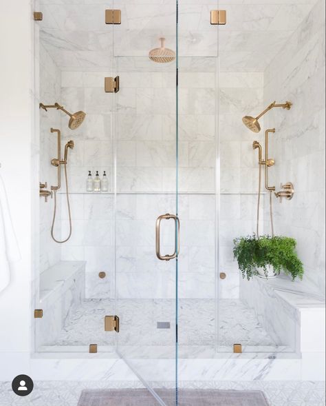 Dream Shower, Watermark Design, Double Shower, Master Shower, Master Bathrooms, Primary Bathroom, Primary Bath, Master Bath Remodel, Bathroom Remodel Ideas