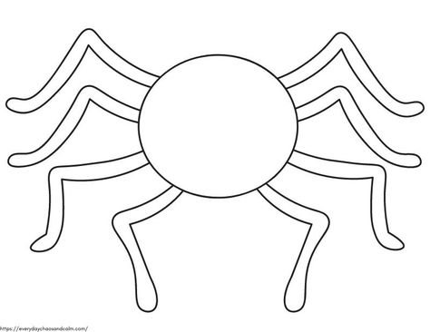 Free Printable Spider Template And Outlines Spider Printable Templates, Spider Cut Out Template, Spider Pattern Template, Spider Cutout Template, Witch Stencil Templates, Halloween Outline Templates, Spider Coloring Pages Free Printable, Spider Template Free Printable, Frankenstein Template