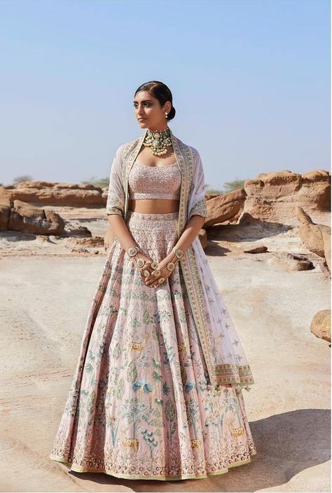 anita dogre lehenga Orang India, Indian Outfits Lehenga, Nikkah Dress, Wedding Lehenga Designs, Anita Dongre, Indian Bridal Lehenga, Traditional Indian Dress, Gaun Fashion, Bridal Outfit