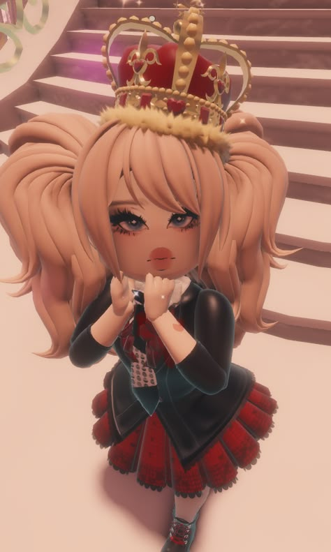 junko enoshima from danganronpa in royale high #royalehigh #rh #royalehighfit #royalematching #danganronpa Royale High Journal Ideas, Junko Enoshima, Aesthetic Roblox Royale High Outfits, Dream School, Royal Outfits, Royale High, Roblox Codes, Danganronpa, Anime