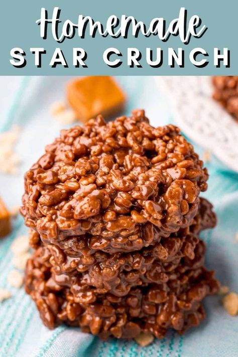 Easy, tasty and full of flavor this Homemade Star Crunch from Tornadough Alli is a nostalgic recipe that will bring back memories of your favorite childhood treat. This recipe makes a perfect snack that everyone will enjoy. Star Crunch Recipe, Homemade Star Crunch, Star Crunch, Crunch Recipe, 12 December, Homemade Snacks, Holiday Cooking, How Sweet Eats, Favorite Snack