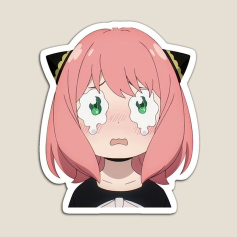 "Anya Forger" from the Anime "Spy x Family". Grab this design as a present or gift for yourself, your friend, girlfriend, boyfriend, sister, or brother who loves Anya. Anya Sticker, Rhino Tattoo, Anime Spy X Family, Hoodie Diy, Family Stickers, Flower Graphic Design, Friend Girlfriend, Anya Forger, Funny Sticker