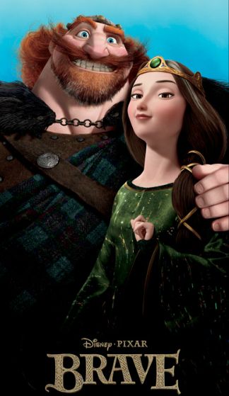 King Fergus and Queen Elinor (Merida's parents) King Fergus, Brave Pixar, Queen Elinor, Brave Characters, Brave Movie, Brave 2012, Brave Merida, Princess Merida, Disney Brave