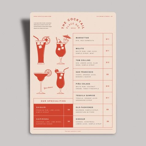 Orange Juice And Vodka, Drink Menu Design, Juice Menu, Menu Sans Gluten, Mixology Bar, Menu Design Inspiration, Cafe Menu Design, Menu Card Design, Menue Design