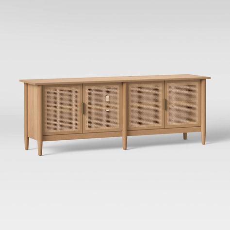 Cane Furniture: Hearth & Hand With Magnolia Wood & Cane Media Console Cane Media Console, Magnolia Furniture, Purposeful Life, Hearth & Hand With Magnolia, Cane Furniture, Media Cabinet, Up House, Hearth And Hand, Buy Wood