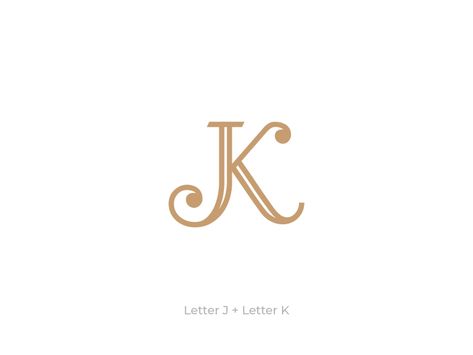 JK Monogram by Insigniada - Branding Agency on Dribbble Kj Initials Tattoo, J And K Tattoo, Kj Tattoo, Disney Kızları, Panda Painting, K Tattoo, Initials Logo Design, Wedding Logo Design, Initial Logo