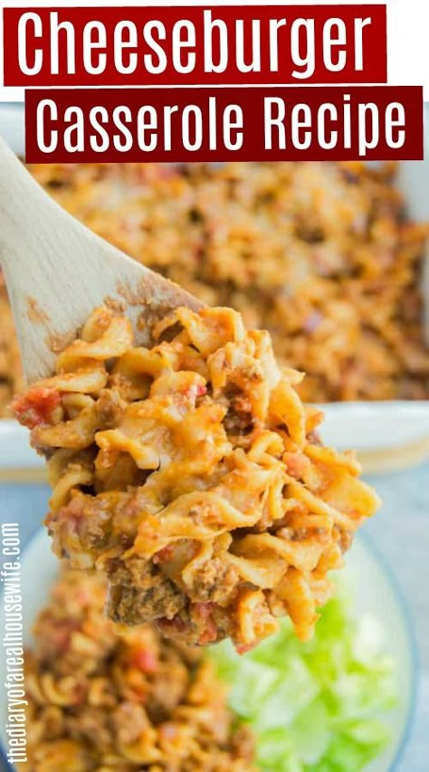 Ground Beef And Pasta, Ideas With Ground Beef, Dinner Ideas With Ground Beef, Easy Dinner Ground Beef, Ground Beef Dinner Ideas, Beef Dinner Ideas, Make With Ground Beef, Beef And Pasta, Cheeseburger Casserole Recipe