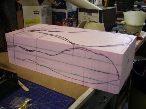 Materials Monday - Insulation Foam ~ Fake 'N Bake Blog Foam Sculpture, Foam Insulation Board, Foam Glue, Fake Wood, The Pink Panther, Paint Prep, Foam Boards, Best Glue, Baking Blog