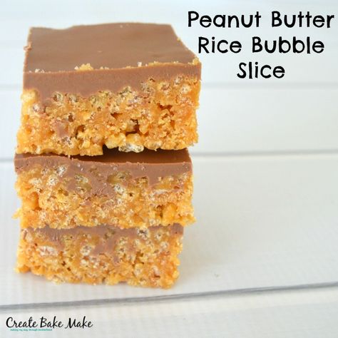 There are some pairings in life which just make perfect sense - cookies and cream, vegemite and cheese, strawberries and cream and of course Peanut Butter and Chocolate. This Peanut Butter Rice Bubble Slice recipe is based on my easy Rice Bubble Bars recipe, with just a couple of substitutions - of course! No Bake Slice, Rice Bubble Slice, After School Snack Ideas, Bubble Bar Recipe, School Snack Ideas, No Bake Slices, Rice Bubbles, Healthy Rice, After School Snack