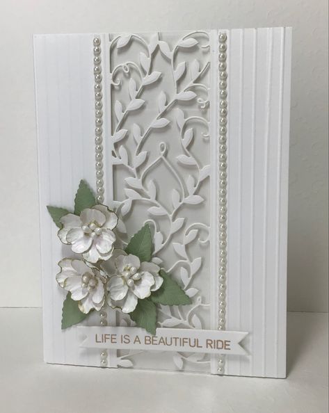 Spellbinders Peekaboo Trellis Panels, Amazing Paper Grace Cards, Fancy Christmas Cards, Becca Feeken Cards, Girly Cards, Life Is A Beautiful Ride, The Cinch, Trellis Panels, White Cards