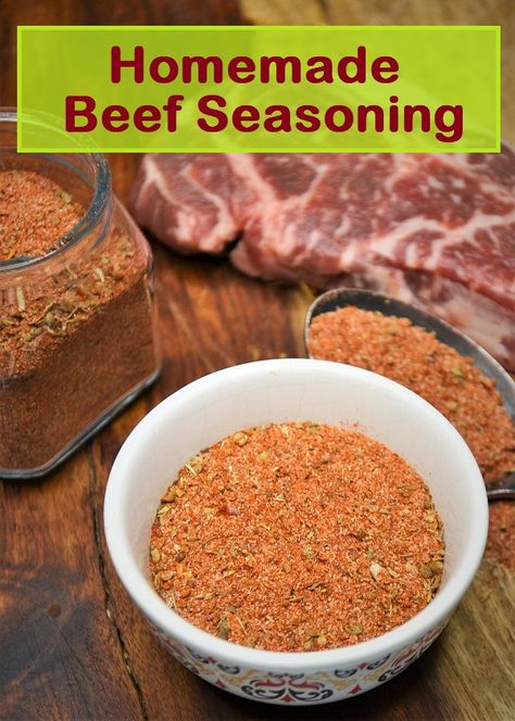 Make your own beef seasoning in less than 5 minutes! Great for steaks, burgers and roasts. #ad #beeftogether #NYBeefCouncil Beef Seasoning, Cooking Beef, Slow Cooker Brisket, Ny Strip Steak, Dry Rub Recipes, Spice Blends Recipes, Slow Cooker Recipes Beef, Meat Seasoning, Spice Mix Recipes