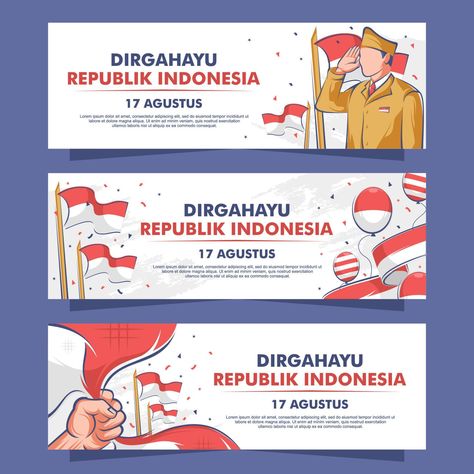 Banner Acara, Banner 17 Agustus, Independence Day Banner, Independence Day Poster, Design Campaign, Keyword Elements Canva, Graphic Shapes Design, Poster Design Layout, Banner Design Inspiration