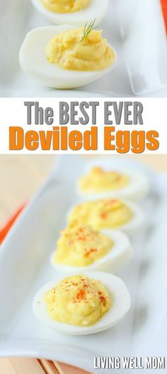 This is truly the best EVER Deviled Eggs recipe. Whenever I make this family-favorite, people ask for the recipe and rave about how delicious it is. With a few simple ingredients, it’s super easy to make too. Get the step-by-step instructions here… Best Ever Deviled Eggs Recipe, Best Ever Deviled Eggs, Best Deviled Egg Recipe Ever, Perfect Deviled Eggs, Eggs Deviled, Deviled Egg Recipe, Deviled Eggs Recipe Easy, Devilled Eggs Recipe Best, Deviled Eggs Recipe Classic