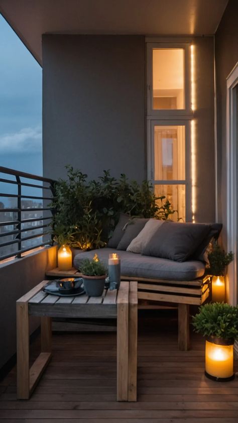 Cozy Balcony Ideas, Cozy Balcony, Tiny Apartments, Apartment Balcony, Apartment Balconies, Balcony Ideas, Balcony Decor, Cup Of Tea, Balcony