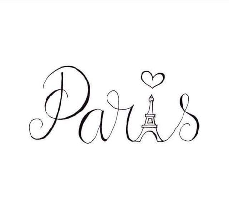 Paris Name Tattoo, Paris Inspired Tattoos, Paris Tattoo Ideas, Eiffel Tower Tattoo, Paris Tattoo, Disney Paris, Paris Inspired, Name Tattoo, Ear Piercing