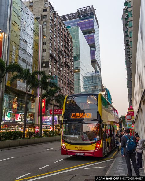 Nathan Road Bus Stop Tsim Sha Tsui Kowloon Hong Kong China Kowloon Hong Kong, Tsim Sha Tsui, China City, Bus Stop, Street Photography, Hong Kong, Times Square, Tourism, China