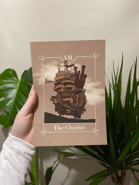 Studio Ghibli Tarot Cards, Howls Moving Castle Tarot, Castle Pictures, Castle Decor, Howls Moving, Howls Moving Castle, Tarot Deck, Anime Stickers, Tarot Card