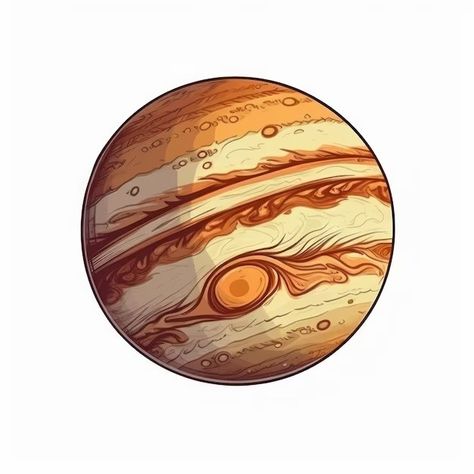 Jupiter Drawing, Jupiter Tattoo, Cartoon Drawing, Cute Pins, A Cartoon, Cartoon Illustration, Cute Illustration, Cartoon Drawings, Tattoo Ideas