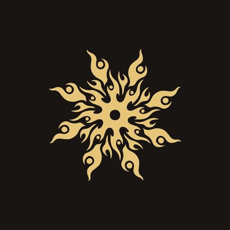 Sun Emblem, Sun Patterns, Mandala Logo, Background Stencil, Forest Essentials, Sun Mandala, Sun Icon, Sun Symbol, Tattoo Vector