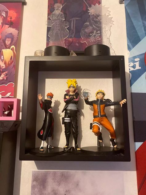 Naruto Themed Bedroom, Naruto Room Ideas, Naruto Bedroom Ideas, Naruto Bedroom, Naruto Room, Teen Boy Room, Otaku Room, Mood Images, Anime Decor