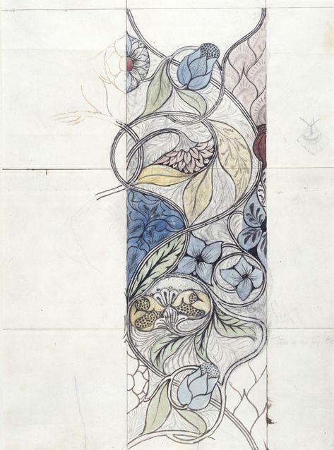 Embroidery Design | Morris, May | V&A Explore The Collections Alexander Mcqueen Embroidery, May Morris, Drawing Decoration, Carillons Diy, Arts And Crafts Interiors, Botanical Collage, Arts And Crafts For Adults, Arts And Crafts For Teens, Historical Objects