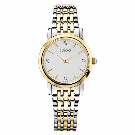 20 Best Affordable Watches for Women Diamond Watches Women, Gold Diamond Watches, Bulova Watches, Bracelet Watches Women, Bangle Watches, Classic Watches, Women Diamond, Two Tone Watch, Women's Watch