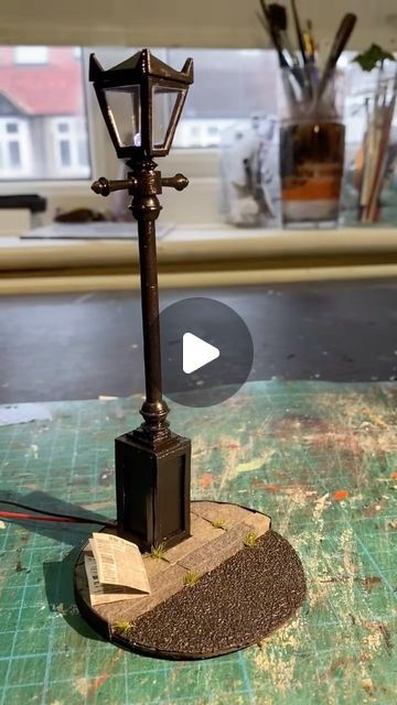 22K views · 2.9K likes | Miniature Model Making on Instagram: "Making a miniature working Victorian lamp post!!  #miniature #lamp #victorian #handmade #reelsart" Diorama Lamp, Miniature Model Making, Miniature Lamp, Victorian Lamp, Victorian Lamps, Miniature Diy, Miniatures Tutorials, March 3, Miniature Crafts