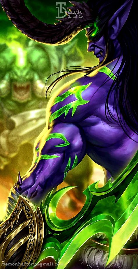 Warcraft Wallpaper, Illidan Stormrage, Warcraft Art, Heroes Of The Storm, Demon Hunter, Middle Earth, Drawing Tools, World Of Warcraft, Detailed Image