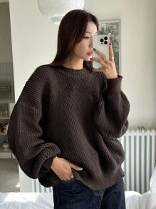 Oversized Brown Sweater Outfit, Brown Pullover Outfit, Oversized Brown Sweater, Brown Sweater Outfit, Elevated Wardrobe, Pullovers Outfit, Sweater Outfit, Pullover Outfit, Casual Day Outfits