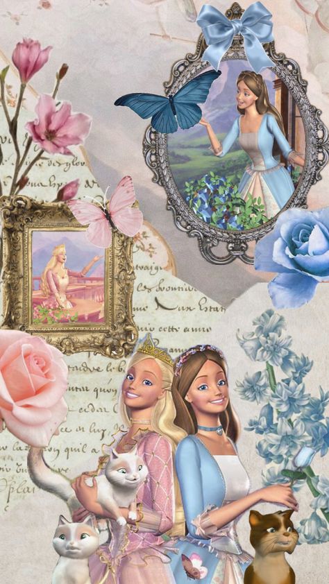 Barbie The Nutcracker Aesthetic, Barbie Mariposa Wallpaper, Walpaper Barbie, Barbie 12 Dancing Princesses Aesthetic, Barbie Wallpaper Princesses, Barbie Old Movies, Barbie Scrapbook, Barbie Wallpaper Aesthetic, Disney Princess Scrapbook