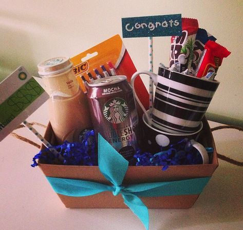 congrats on the new job gift basket Congratulations Promotion, New Job Survival Kit, Job Promotion Gifts, Congrats Gifts, Birthday Present For Husband, Present For Husband, Job Celebration, Student Christmas Gifts, Job Promotion