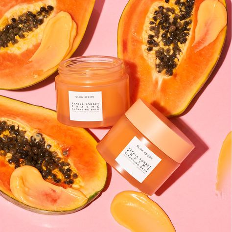 Glow Recipe Papaya, Papaya Benefits, Papaya Sorbet, Smooth Glowing Skin, Papaya Seeds, Wow Photo, Papaya Enzyme, Sephora Skin Care, Papaya Extract