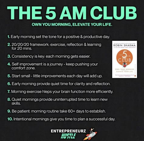 5 A.m. Club, The 5am Club Book Quotes, The 5 Am Club Book, Upgrade Life, 5 Am, The 5 Am Club, 5 Am Club, 5am Club, Am Club