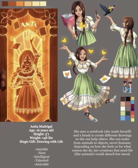 The Book Of Life Oc, Encanto Bruno X Oc, Encanto Oc Gift Ideas, Encanto Character Design, Encanto Oc Girl, Disney Princess Oc, Disney Oc, Encanto Oc, Familia Madrigal