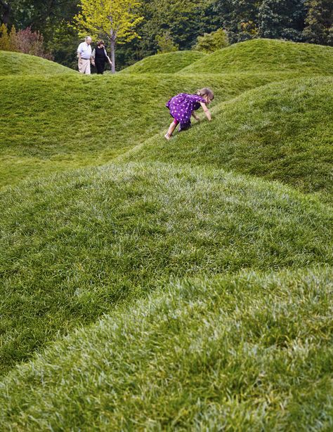 PAM - gras taluds Bell Gardens, Chicago Botanic Garden, Landform, Park Landscape, Natural Playground, Community Park, Urban Park, Landscape Architecture Design, School Garden