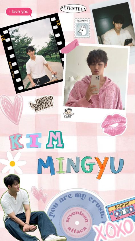 Kim mingyu from seventeen wallpaper 
Pink aesthetic wallpaper Mingyu Pink Wallpaper, Kim Mingyu Wallpaper, Mingyu Wallpaper Lockscreen, Mingyu Lockscreen, Mingyu Wallpaper, Wallpaper Iphone Pink, Iphone Pink, Seventeen Wallpaper, Kim Min Gyu