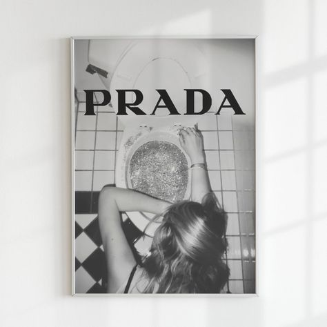 Fashion Designer Poster, Prada Poster, Designer Poster, Designer Wall Art, Hype Fashion, Wall Art Fashion, Designer Wall, Room Goals, Fashion Wall Art