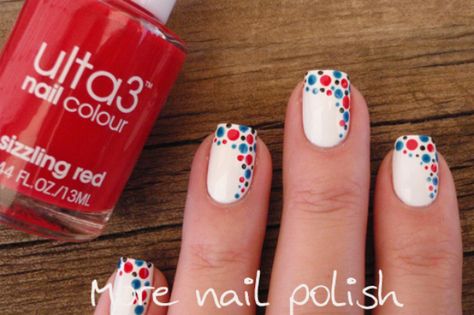 White And Blue Nail Designs, White And Blue Nail, Red White Blue Nails, Patriotic Nails Design, Patriotic Nails, Fourth Of July Nails, Usa Pride, Nail It, 4th Of July Nails