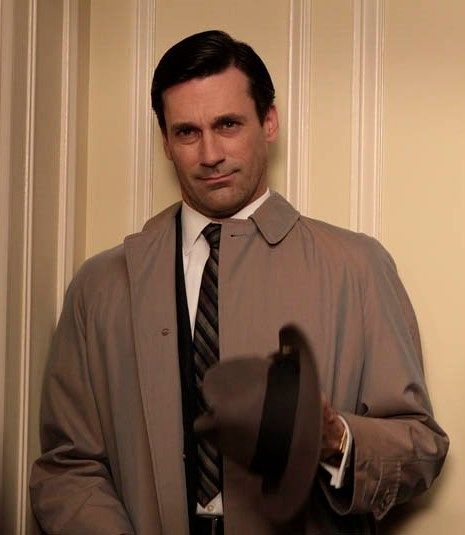 Mad Men Don Draper, John Hamm, Alison King, Rain Coats, Old School Fashion, Don Draper, Surfer Dude, Jon Hamm, Cover Photo Quotes