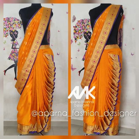 Nauvari Saree, Saree Wearing Styles, Saree Wearing, Stylish Short Dresses, Oil Painting Portrait, Nightwear, Short Dresses, Women Wear, Saree