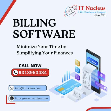 Billing Software📑💻 Minimize Your Time by Simplifying Your Finances. ....Contact Now: +91-9313953484 . . . #billing #business #documentation #billingsoftware #software Billing Software, Web Development Company, Software Development, Web Development, Finance, Software