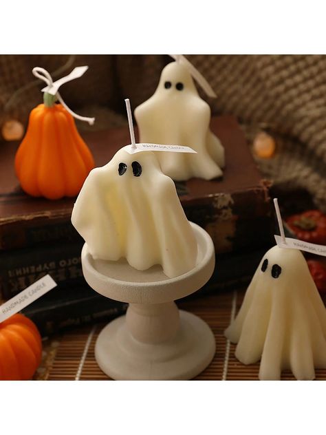 1pc Ghost Candle Creative Smokeless Fragrant Halloween Ghost Aromatherapy Candle GiftI discovered amazing products on SHEIN.com, come check them out! Advertisement Photography, Candle Creative, Ghost Candle, Ghost Candles, Aromatherapy Candles, Electronic Toys, Advertising Photography, Halloween Ghost, Candle Gift