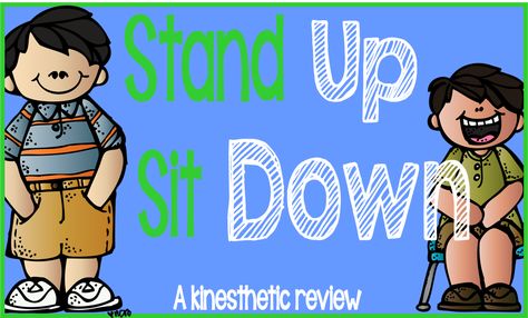 Stand Up, Sit Down and 3 other ways to add kinesthetic activities into the classroom Kinesthetic Learning, Whole Brain Teaching, Grammar Skills, Review Activities, Cooperative Learning, Brain Breaks, Teacher Blogs, Classroom Fun, Teaching Elementary